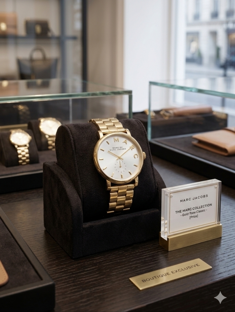 Marc Jacobs Gold and White Men's Bracelet Watch